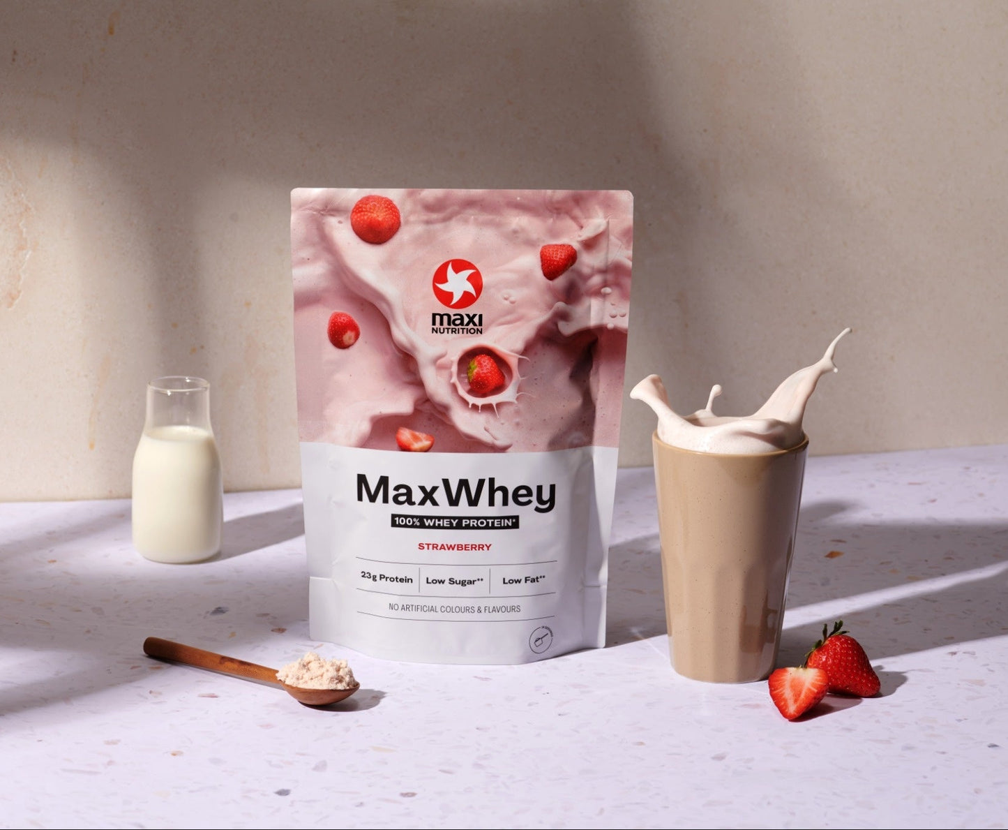 MAXWHEY PROTEIN POWDER FRESA