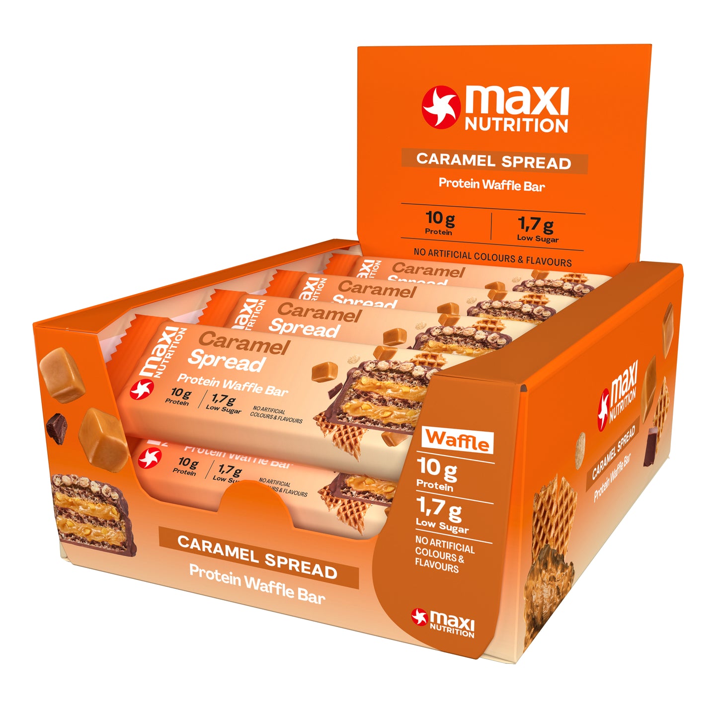 Waffer Spread Protein 39g x 12ud Maxi Nutrition