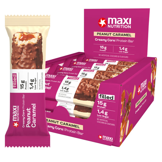 CREAMY CORE PEANUT CARAMEL PROTEIN BARS