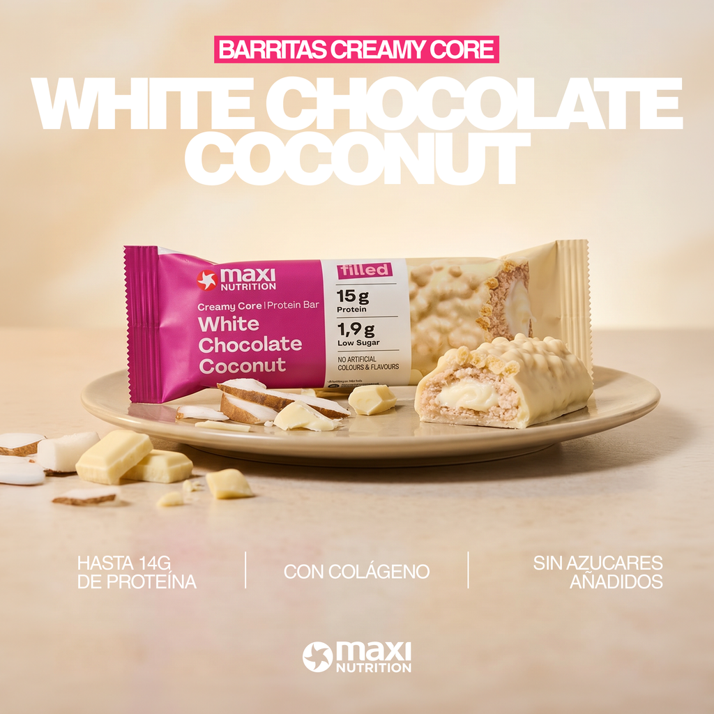 CREAMY CORE WHITE CHOCOLATE COCONUT PROTEIN BARS