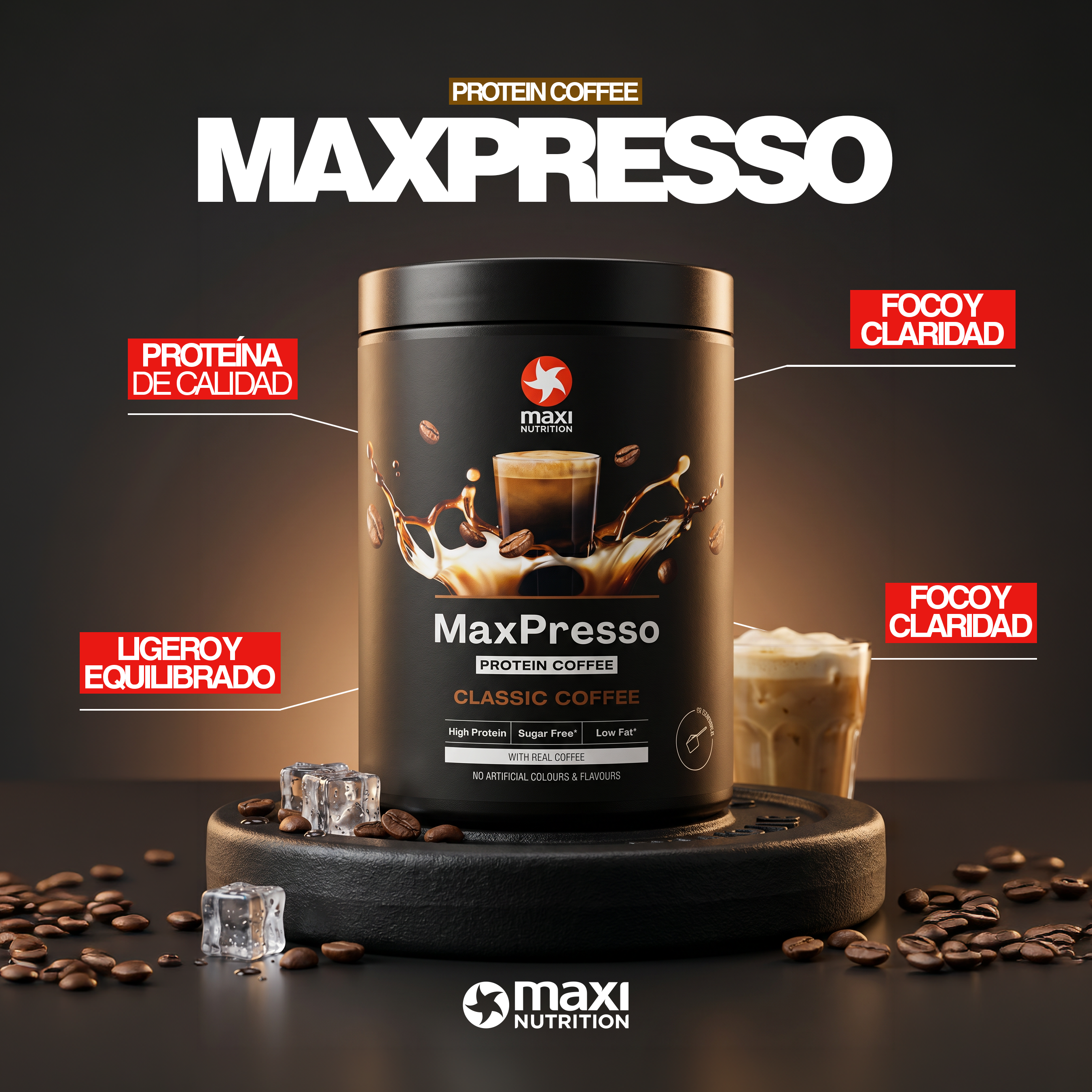 PROTEIN POWDER MAXPRESSO + Caffeine