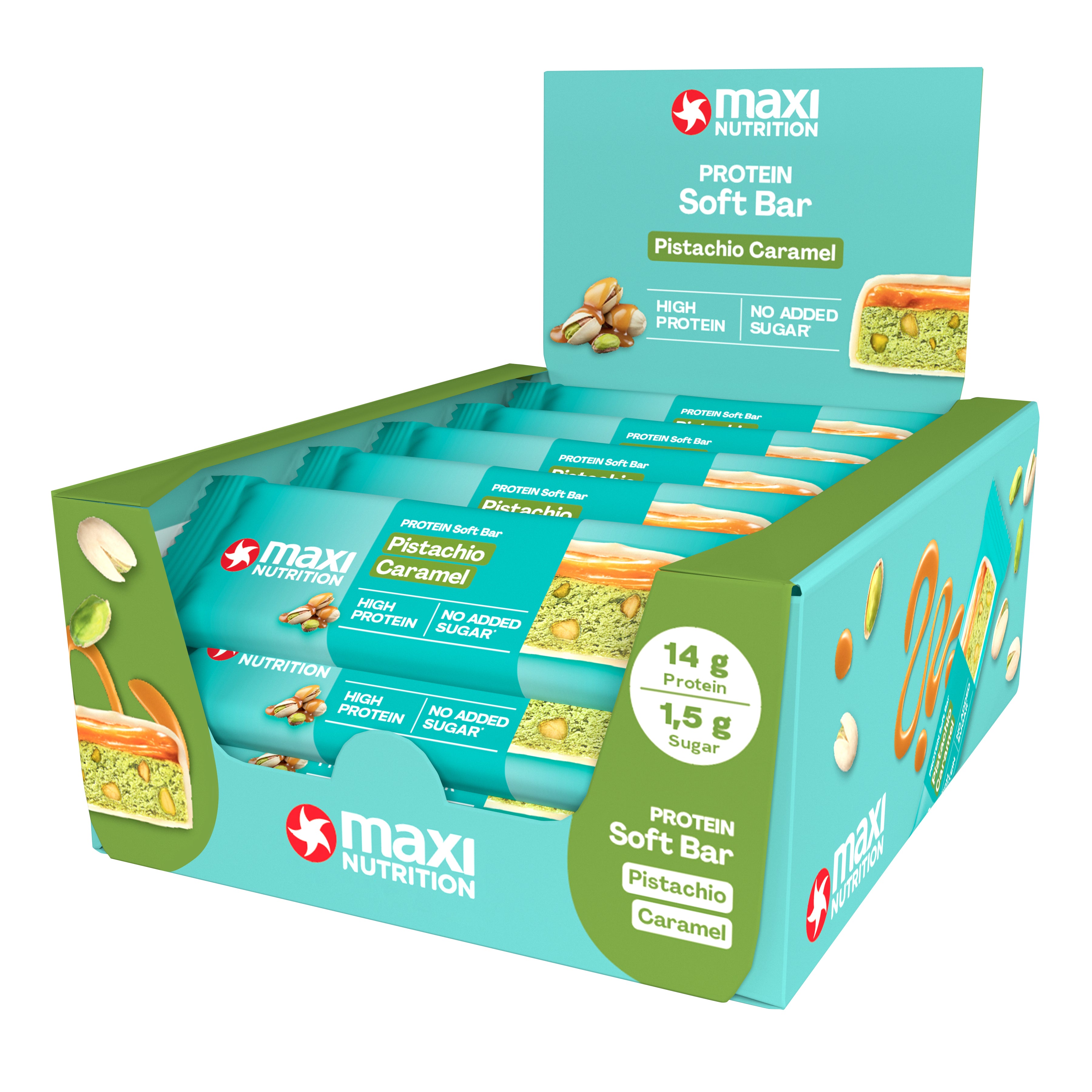 PROTEIN SOFT BAR - PISTACHO CARAMEL