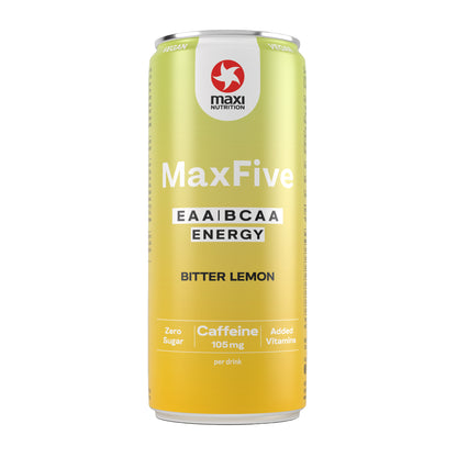 MAXFIVE ENERGY DRINK BITTER LEMON