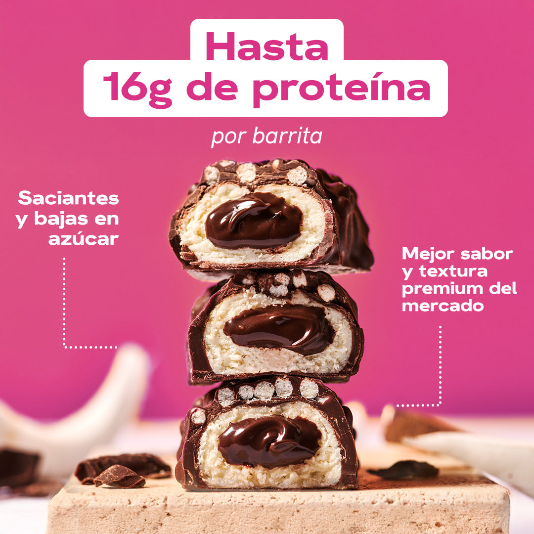 Creamy Core Dark Chocolate Coconut Protein Bars