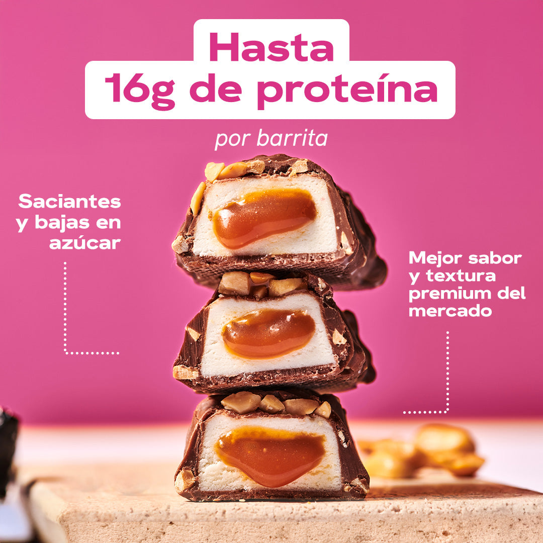 Creamy Core Peanut Caramel Protein Bars