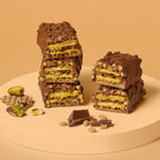 CRISPY WAFFLE PISTACHIO PROTEIN BARS