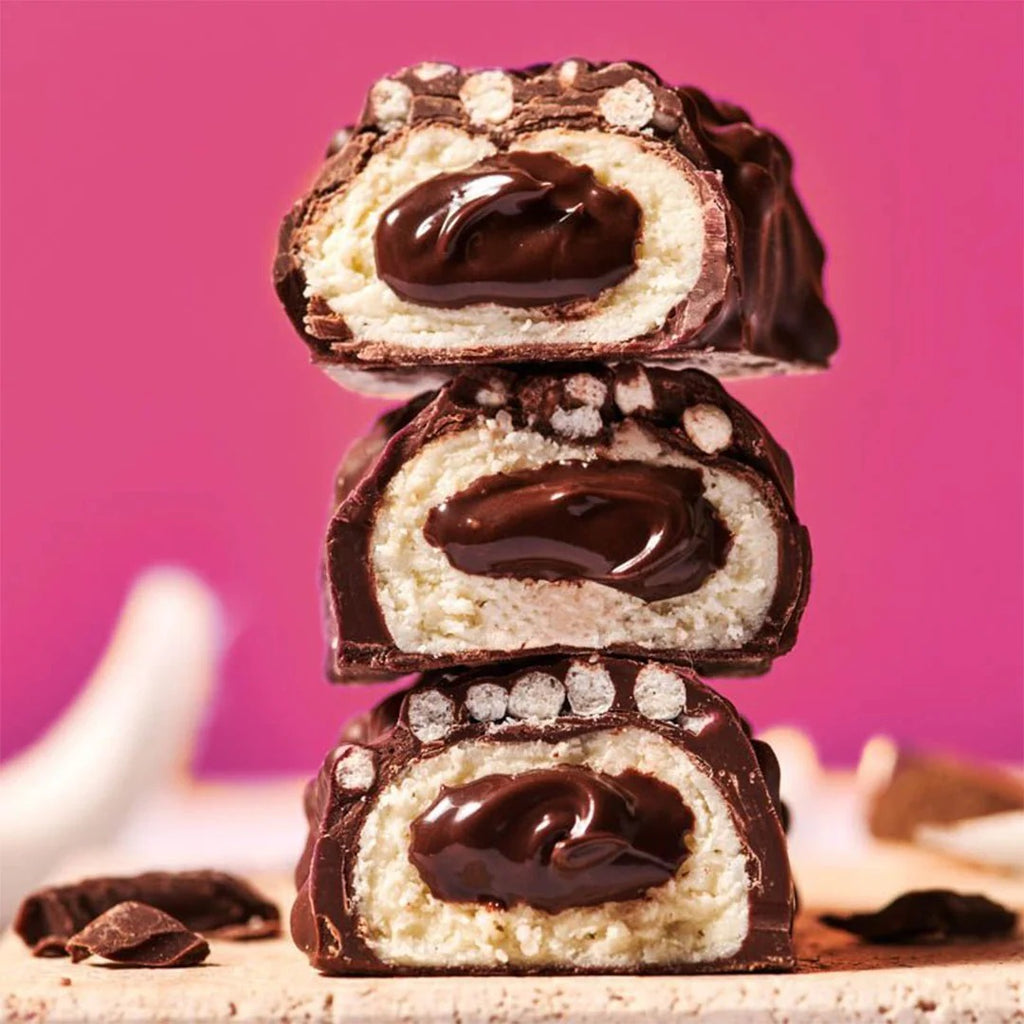 CREAMY CORE DARK CHOCOLATE COCONUT PROTEIN BARS