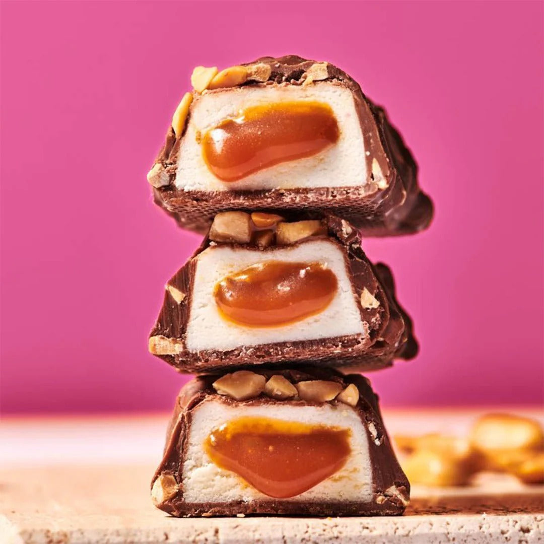 Creamy Core Peanut Caramel Protein Bars