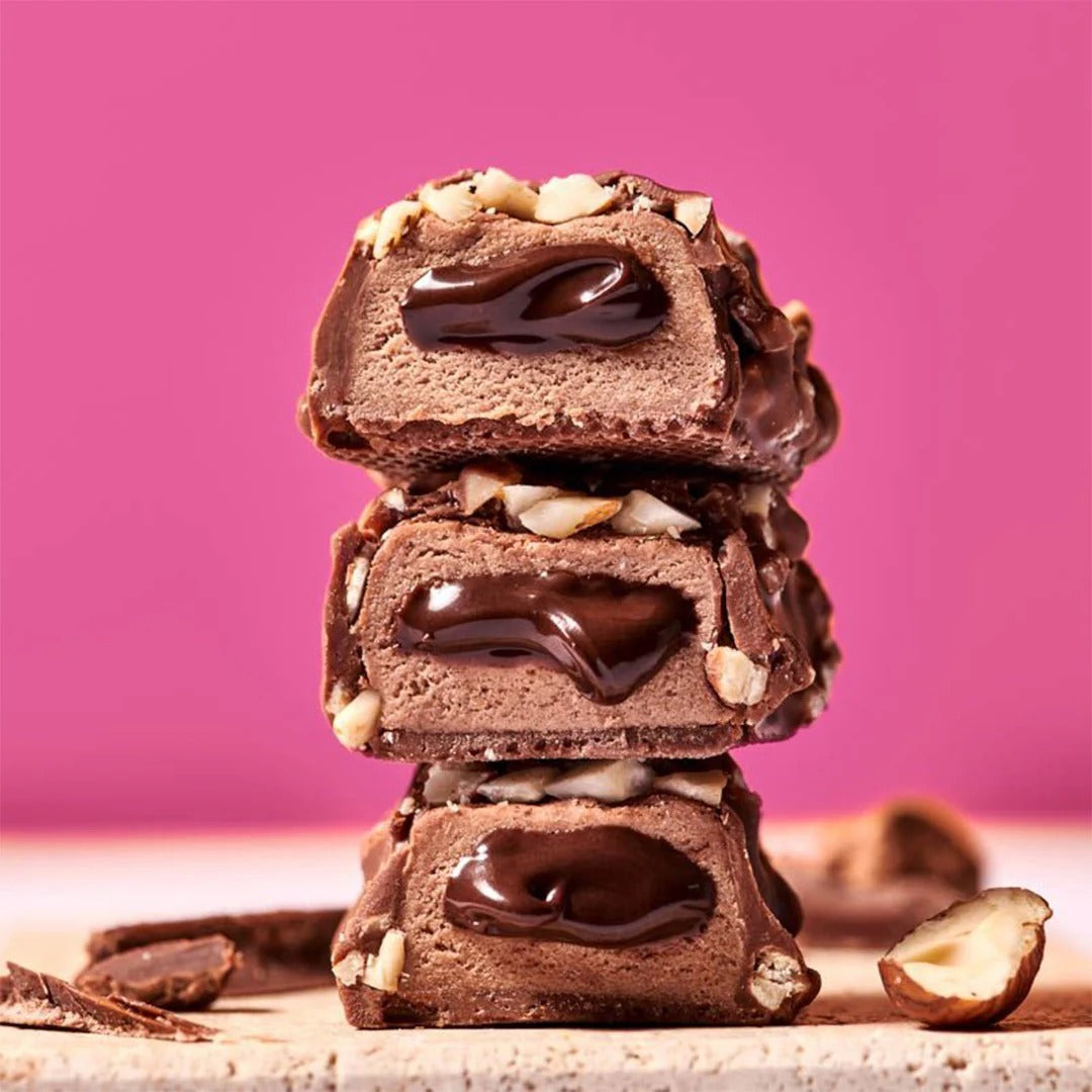 CREAMY CORE HAZELNUT NOUGAT PROTEIN BARS