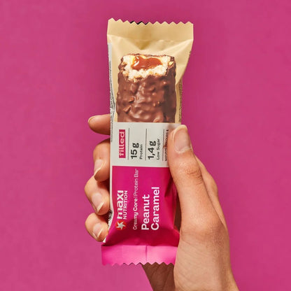 Creamy Core Peanut Caramel Protein Bars