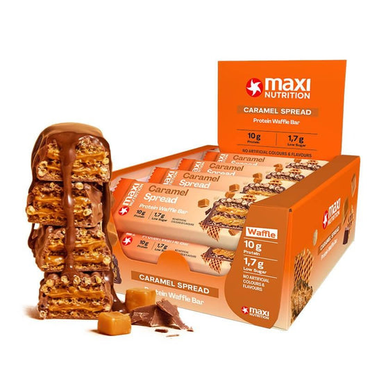 Crispy Waffle Caramel Protein Bars