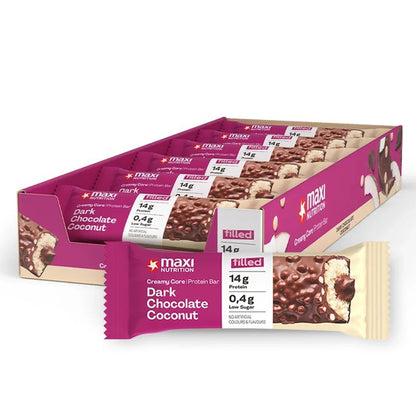 Creamy Core Dark Chocolate Coconut Protein Bars