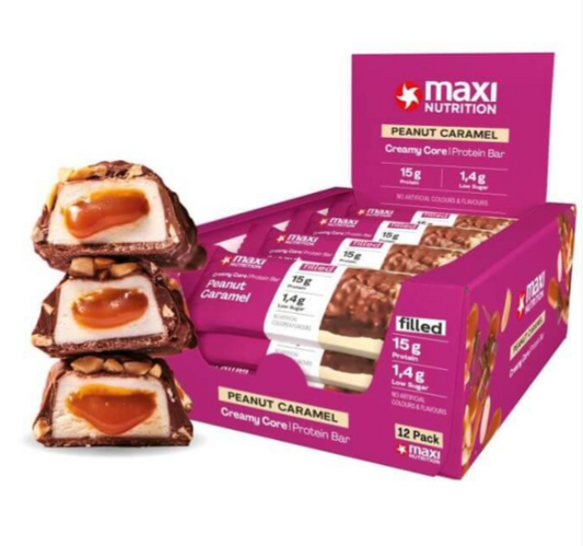 Creamy Core Peanut Caramel Protein Bars