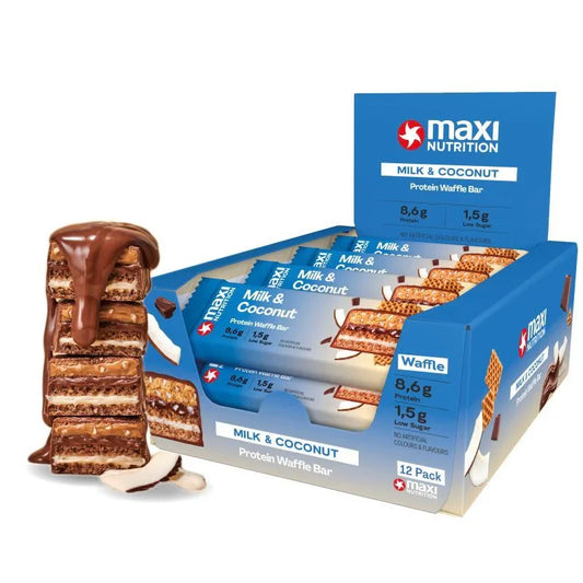 COCONUT MILKY WAFFLE PROTEIN BARS
