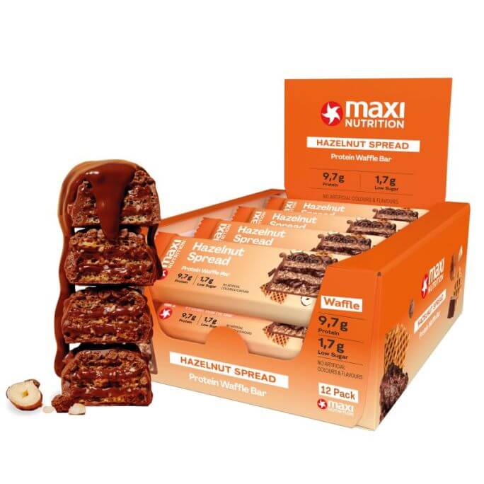 Waffer Spread Protein 39g x 12ud Maxi Nutrition