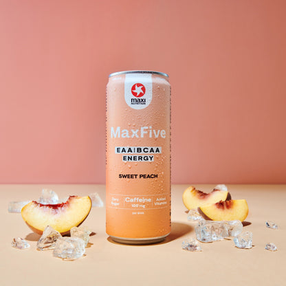 MAXFIVE ENERGY DRINK SPARKLING ICETEA PEACH