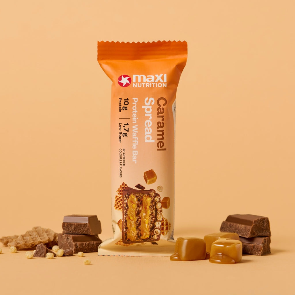 CRISPY WAFFLE CARAMEL PROTEIN BARS