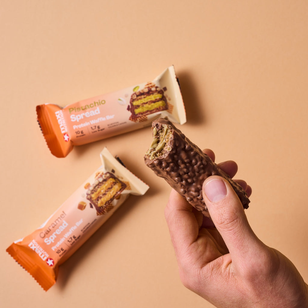 CRISPY WAFFLE PISTACHIO PROTEIN BARS